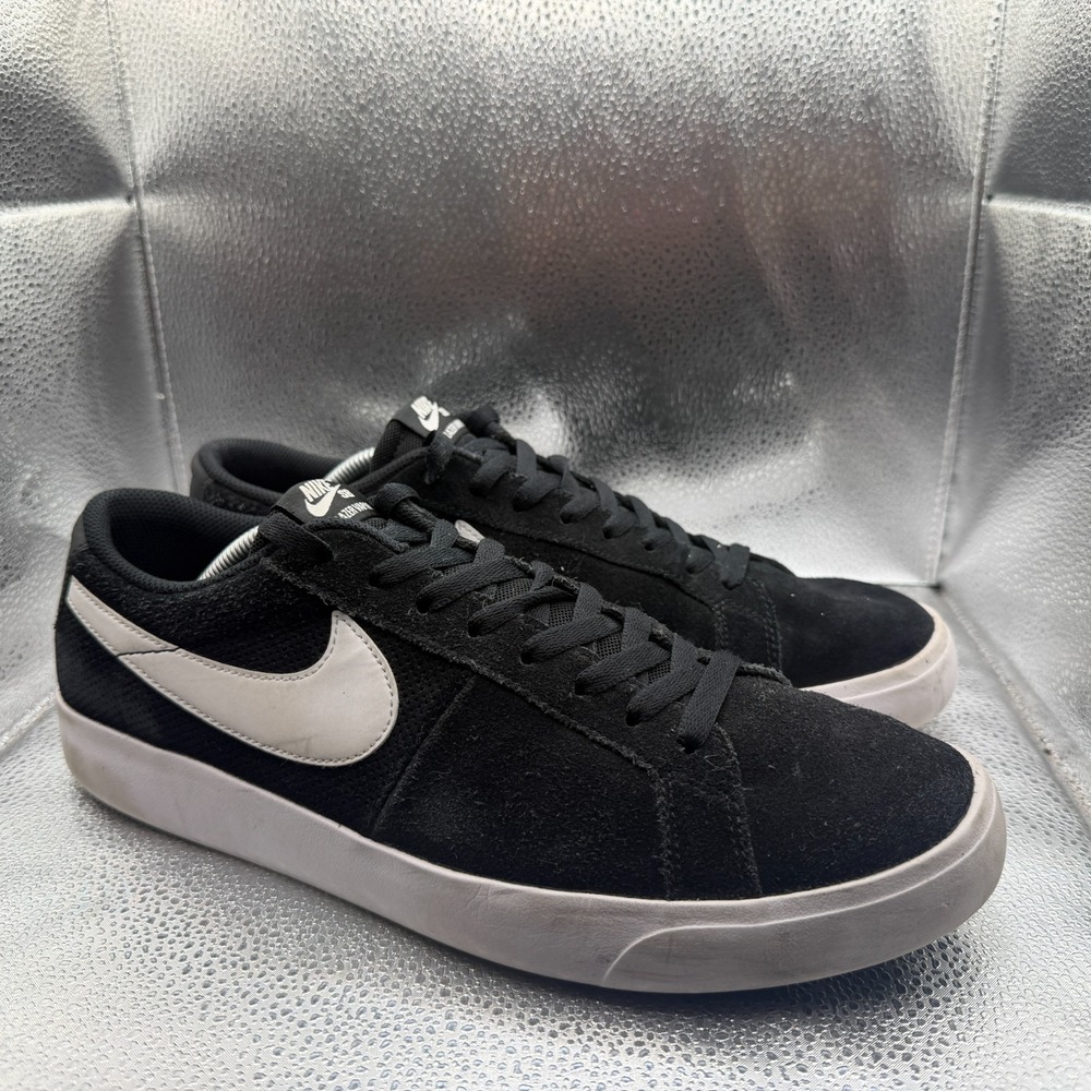 Size 11.5 Nike Blazer Vapor SB Low Top Black White Mens Sneaker Shoes 878365-010
